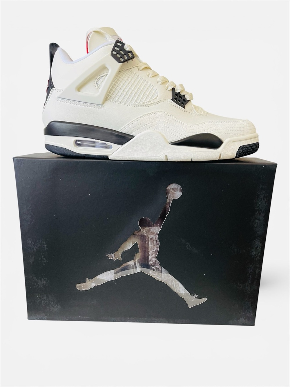 Air Jordan 4 Retro OG FC Off-White Basketball Sneakers MED TOP - Picture 3 of 10